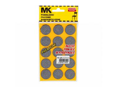 Zdjęcie: Podkładki filcowe premium fi 25 mm grafit MK
