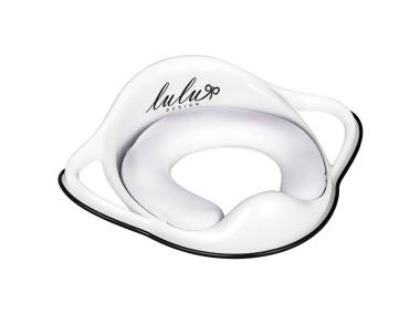 Zdjęcie: Nakładka sedesowa dla dzieci miękka Lulu Design, biało-czarna NERGIS