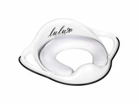 Nakładka sedesowa dla dzieci miękka Lulu Design, biało-czarna NERGIS
