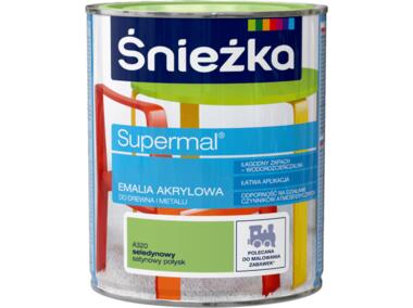 Zdjęcie: Farba emaliowo-akrylowa Supermal 0,8 L seledynowy ŚNIEŻKA