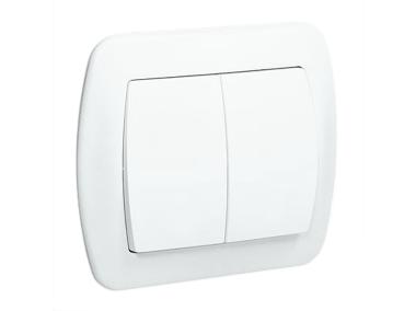 Zdjęcie: Włącznik świecznikowy AW5 biały ECOLINE