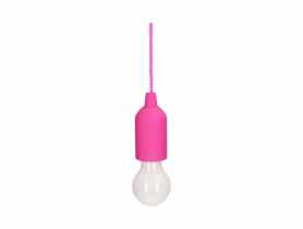 Lampka nocna na sznurku 1 W LED, różowa bateryjna ORNO