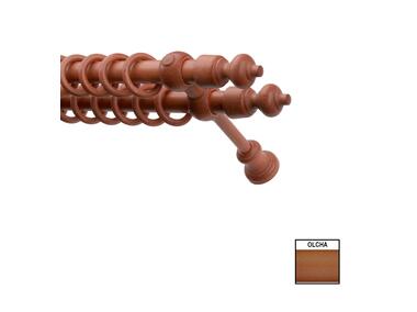 Zdjęcie: Karnisz podwójny Hermes 160 cm kółko olcha KARWEL