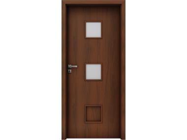 Zdjęcie: Drzwi wewnętrzne Salerno 3 płaskie, orzech B339, 80 cm prawe INVADO