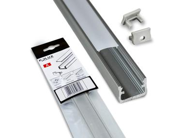 Zdjęcie: Profil zestaw 08BX-1 natynkowy aluminiowy typ A satyna POLUX