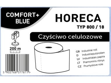 Zdjęcie: Czyściwo papier niebieski typ 800/18 2 rolki 2-warstwowe HORECA COMFORT+