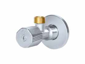 Zawór kątowy grzybkowy na zawieszce 1/2"x 3/8" twist DURO