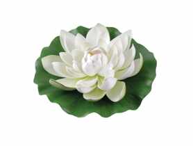 Imitacja lilii wodnej 28 cm biała GREENMILL CLASSIC