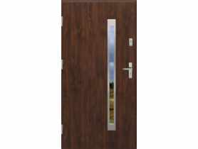 Drzwi zewnętrzne stalowo-drewniane Disting Otello 11B Orzech 80 cm lewe KR CENTER