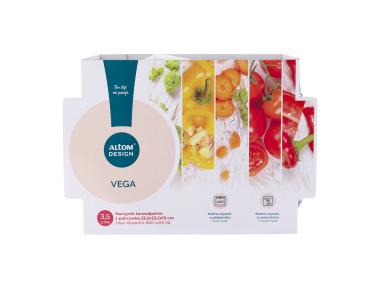 Zdjęcie: Naczynie żaroodporne Vega owalne z pokrywką 3500 ml 33,2x23,2x13 cm ALTOM DESIGN