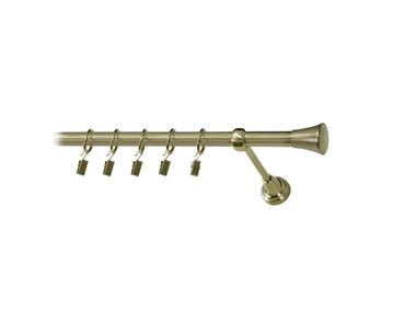 Zdjęcie: Karnisz pojedynczy Zeus fi 19 mm - 160 cm monaco złoto KARWEL