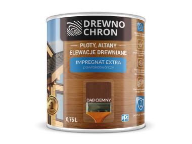 Zdjęcie: Impregnat do drewna Extra dąb ciemny 0,75 L DREWNOCHRON