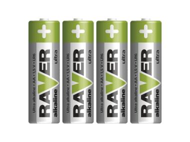Zdjęcie: Bateria alkaliczna Raver Ultra Alkaline AA (LR6) blister 4 EMOS