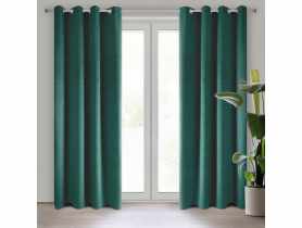 Zasłona gotowa Pierre 140x250 cm ciemnoturkusowy EUROFIRANY