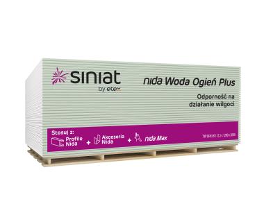 Zdjęcie: Płyta g-k 12,5x1200x3000 mm Nida Woda Ogień Plus SINIAT