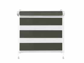 Roleta mini dzień i noc Click Classic 38x140 cm stal MARDOM