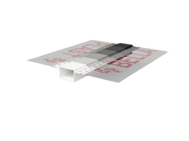 Zdjęcie: Listwa do boniowania PVC z siatką BP11 H3NS L300 szary ciemny BELLA PLAST