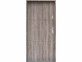Drzwi wejściowe do mieszkań Bastion A-66 Dąb japoński 80 cm lewe ODO KR CENTER