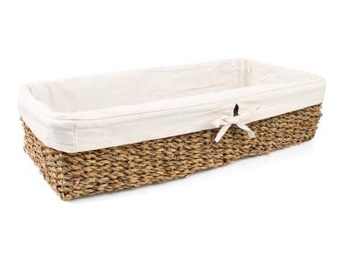 Zdjęcie: Koszz trawy morskiej z materiałem 47x22x12 cm podłużny TIN TOURS