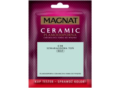 Zdjęcie: Farba Ceramic tester koloru szmaragdowy toń C38 30ml MAGNAT