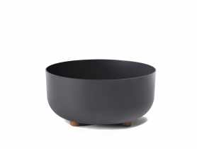 Donica plastikowa misa Sofia 30 cm antracytowa LAMELA PLASTIC