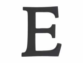 Litera aluminiowa "E" 105 mm grafit METRO