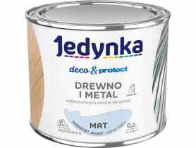 Emalia akrylowa Deco&Protect drewno i metal mat niebieski jasny 0,2 L JEDYNKA