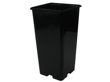 Zdjęcie: Doniczka kwadratowa wysoka czarna 3,5 L 16x16x20 cm RIM KOWALCZYK