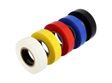 Zdjęcie: Taśma izolacyjna PVC 0,18 mm x 19 mm x 18 m mix 5 kolorów STALCO PERFECT