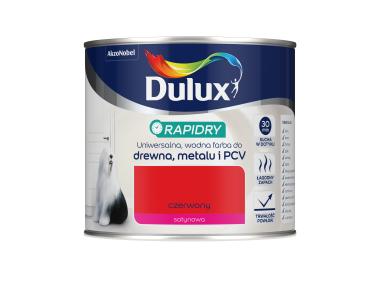 Zdjęcie: Farba do drewna, metalu i PCV Rapidry 0,4 L czerwony DULUX