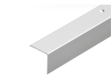 Zdjęcie: Profil schodowy ryflowany 30x30 mm - 1 m srebrny CEZAR