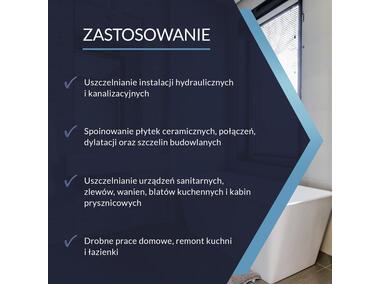 Zdjęcie: Silikon sanitarny biały 280 ml Euro-Line TYTAN