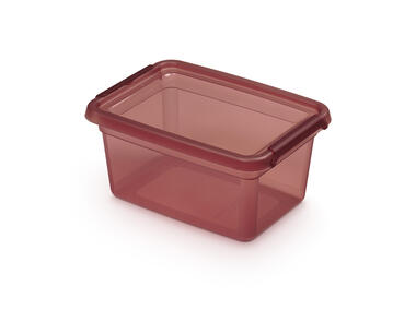 Zdjęcie: Pojemnik z pokrywką i klipsami 14x19x9 cm 1,5 L Rhubarb (2242) Basestore ORPLAST