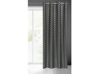 Zdjęcie: Zasłona gotowa Cube 140 x 250 cm czarny EUROFIRANY