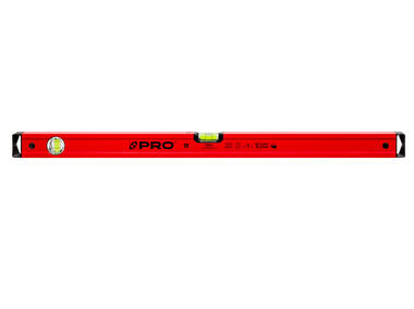 Zdjęcie: Poziomnica PRO600 malowana czerwona z magnesami 80 cm PRO