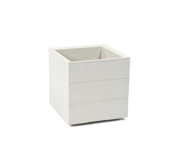 Zdjęcie: Kwietnik Karo 300x300x300 mm deska recycled, kremowy LAMELA