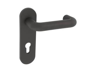 Zdjęcie: Klamka Lola 72 WKL czarna, trzpien 9 mm AMBITION