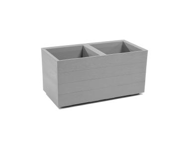Zdjęcie: Kwietnik Karo Eco wood 400x800 mm deska, szary LAMELA
