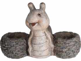 Doniczka dekoracyjna Flower pot mgo animal 3 ass KOOPMAN