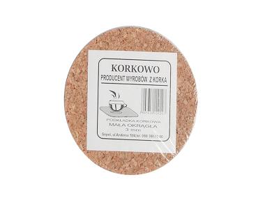Zdjęcie: Komplet 6 podkładek okrągłych 10 cm korek naturalny ALTOMDESIGN