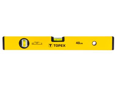 Zdjęcie: Poziomnica aluminiowa typ 500, 40 cm, 2 libelle TOPEX