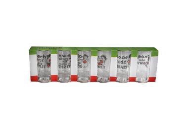 Zdjęcie: Komplet 6 kieliszków wódka Humor toasty 25 ml GLASMARK