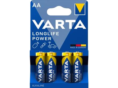 Zdjęcie: Baterie alkaliczne Longlife Power LR6/AA 4 sztuki VARTA