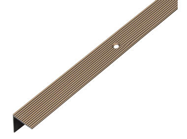 Zdjęcie: Listwa schodowa ALU brąz 1000x21x21 mm ALBERTS