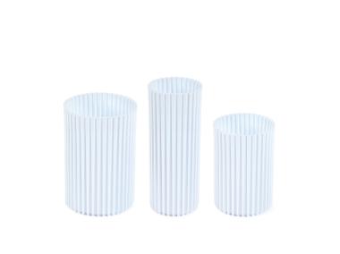 Zdjęcie: Zestaw wazonów Nemo, 3 sztuki, biały LAMELA