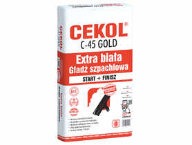 Gładź szpachlowa C-45 Gold biała 10 kg CEKOL