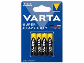 Bateria cynkowo-węglowa Super Heavy Duty R03/AAA 4 sztuki VARTA