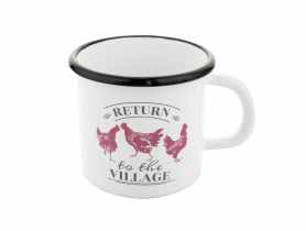 Kubek emaliowany Village 10 cm - 700 ml FLORINA