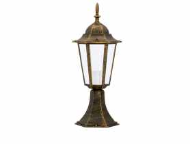 Lampa ogrodowa Liguria patyna niska POLUX