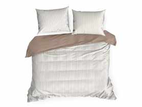 Komplet pościeli Raya 160x200 cm,70x80 cm - 2 szt. biało-beżowa EUROFIRANY